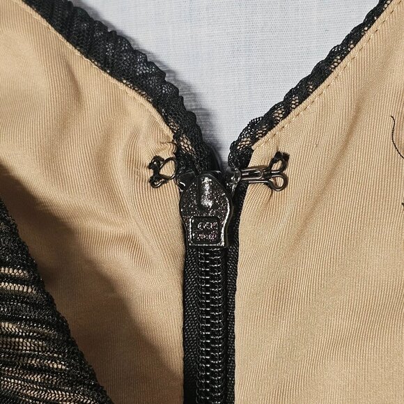 BCBG MaxAzria Sven Sleeveless Mini Dress Women Size M Black Lined Mesh - Picture 10 of 15